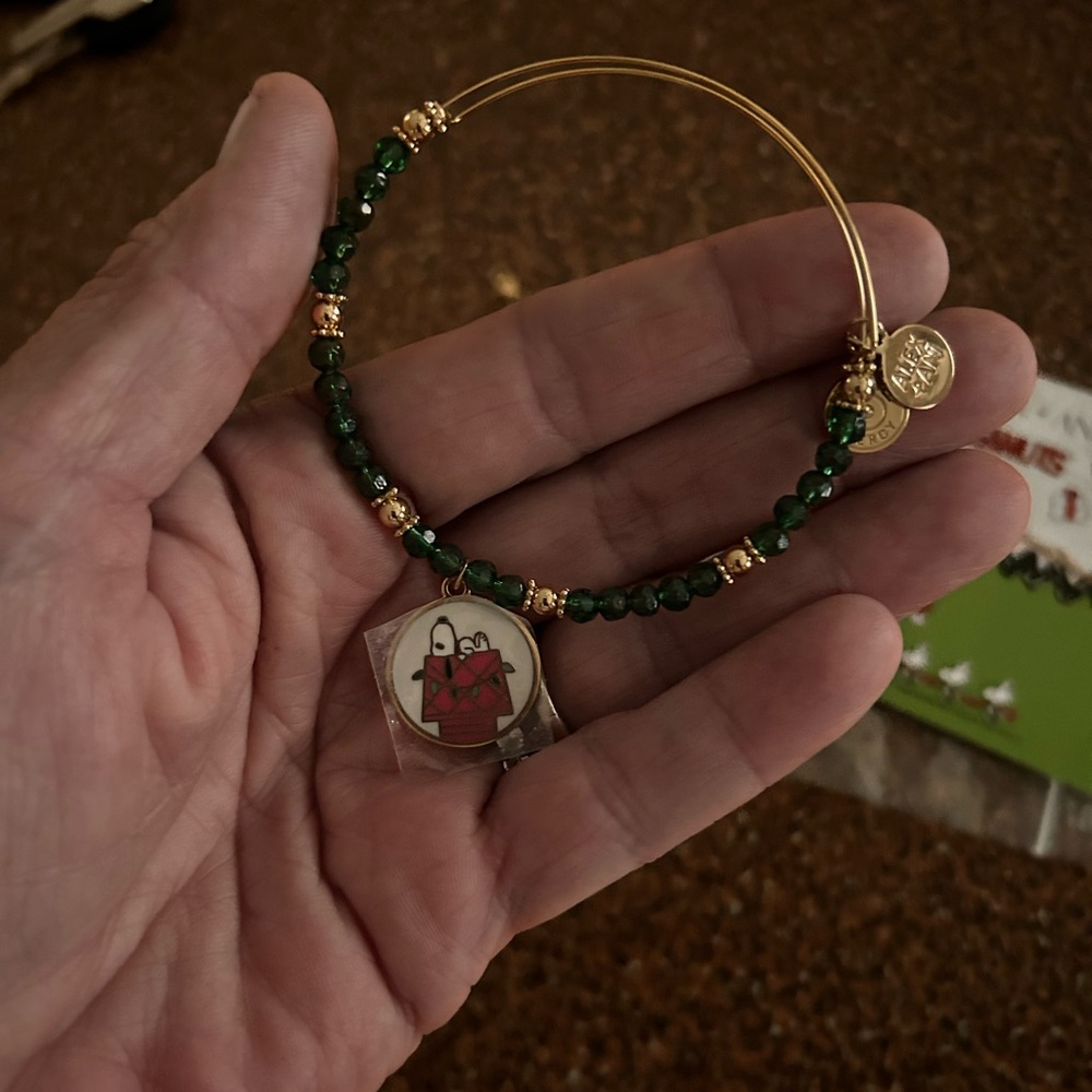 Alex and Ani Green and Gold Snoopy bracelets - Picture 8 of 8